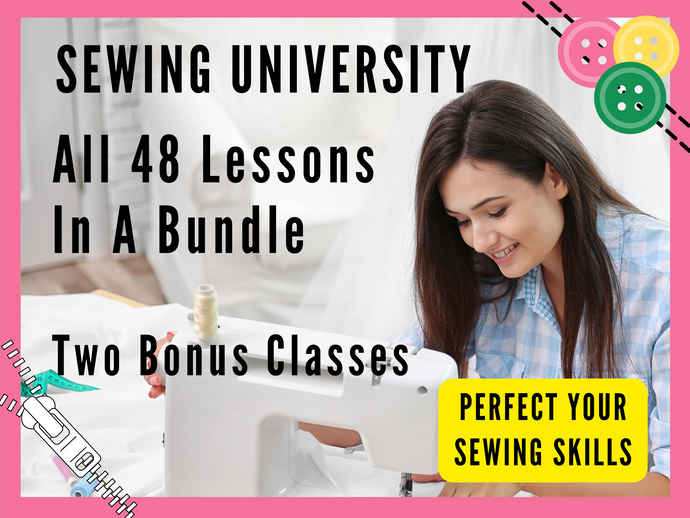 Etsy Upgrade Promotion, Sewing Lesson Bundle 1 - 48, Two Bonus Lessons
