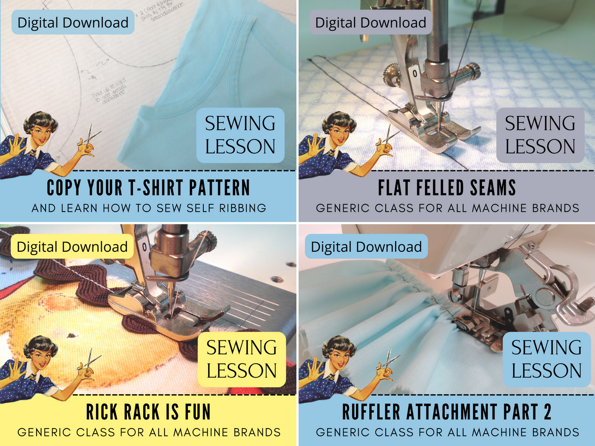 Replacement Sewing Lesson Bundle 25 - 48 and the Bonus Class – Labours ...