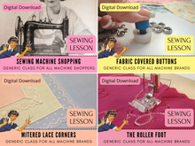 📩 Sewing Lesson Bundle 1 - 48, Two Bonus Lessons Hemmer Lesson Promotion