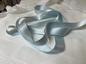 Blue Silk Satin Ribbon in the width of 5/8"
