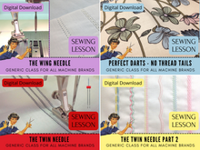 Replacement Sewing Lesson Bundle 1 - 48, Two Bonus Lessons