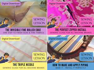Replacement Sewing Lessons Bundle 1 - 24 and Bonus Class