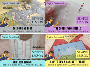 Replacement Sewing Lessons Bundle 1 - 24 and Bonus Class