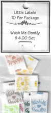 Woven Labels, Wash Me Gently