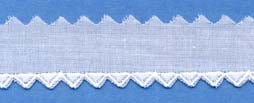 Swiss Lace Edging 3/4" #68119A White