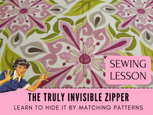 In this sewing lesson tutorial, you will learn how to install an invisible zipper using the sewing machine. When you install an invisible zipper it should be hidden within the pattern of the fabric. You can use a generic foot or get one for the brand of your machine Bernina, Brother, Pfaff, Janome and Singer.
