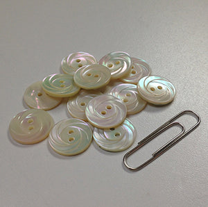 Mother Of Pearl Button, 5/8" Swirl