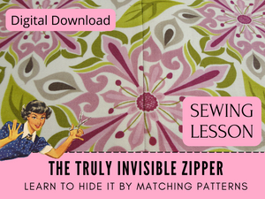 This Invisible zipper sewing lesson tutorial, you will learn how to install an invisible zipper using the sewing machine. When you install an invisible zipper it should be hidden within the pattern of the fabric. You can use a generic foot or get one for the brand of your machine Bernina, Brother, Pfaff, Janome and Singer.