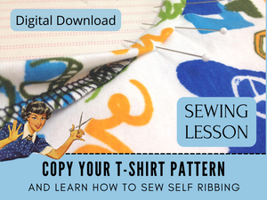 Sewing Lesson #25 Copy/ Draft Your T-Shirt Class