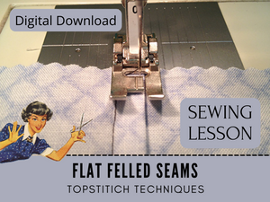 A flat felled seam can be found on the inside or the outside of a garment. On denim jeans, you will see it along the outside, side seam. You can also find it used on dress shirts and skirts for a clean finish. Flat felled seams conceal the raw edges of the seam allowance eliminating fraying. 
