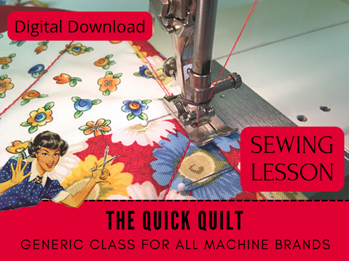Not only is this an easy quilting lesson, but it's also a great opportunity to learn to sew. You'll love the finished product - a gorgeous baby blanket that makes the perfect baby gift for a shower or toddler. Measuring approximately 45