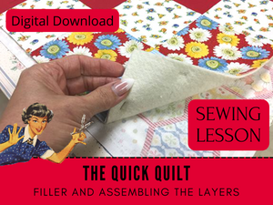 Not only is this an easy quilting lesson, but it's also a great opportunity to learn to sew. You'll love the finished product - a gorgeous baby blanket that makes the perfect baby gift for a shower or toddler. Measuring approximately 45" x 61", this quilt makes for a fun sewing tutorial that can be completed on any brand of sewing machine. 