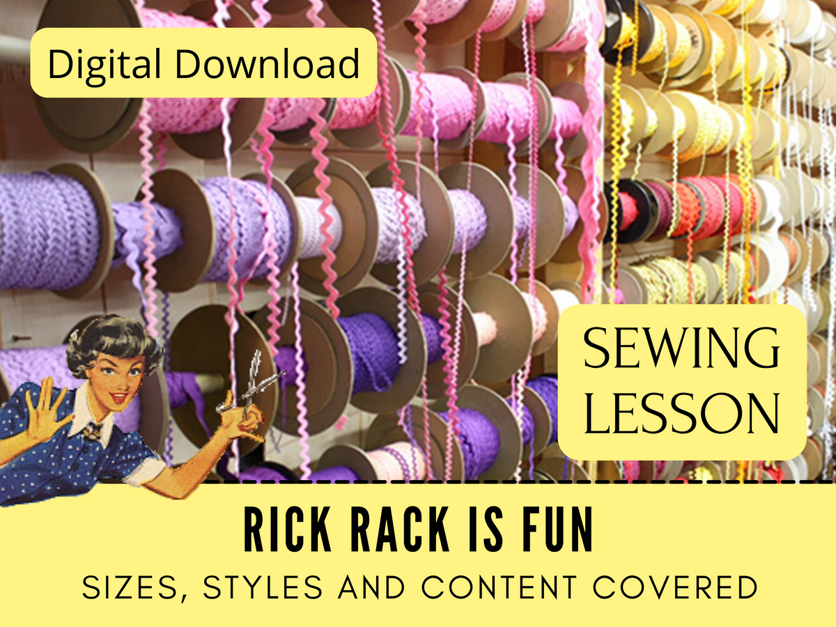 Sewing Lesson - Rick Rack How To Attach It And Ideas For It's Use ...