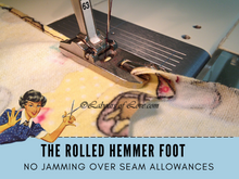 Learn to use a rolled hem foot (also called a narrow hem foot or hemmer foot) on your sewing machine in this sewing lesson tutorial.  This presser foot sewing accessory is a fast and easy way to get a perfect narrow hem on cotton, knits, blends and more.   Instantly get the video lesson and PDF notes to print out.  You can view the 30-minute lesson anytime and it never expires. This is a generic class that applies to all makes and brands of sewing machines and all levels of sewists.