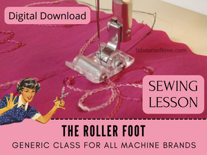 Learn to use the roller presser foot in this step-by-step sewing lesson. The roller foot is perfect to tackle hard-to-sew and difficult fabrics like velvet, leather, fur, laminated fabrics and more. This foot will make an otherwise difficult and frustrating task fast and easy with beautiful results.