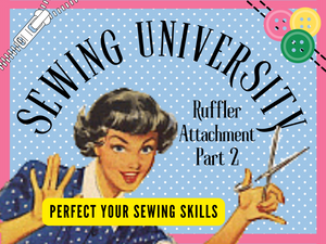 Part 2 - Learn even more about the ruffler attachment in this step-by-step sewing lesson. This foot is perfect for making yards and yards of perfect ruffles on your sewing machine. Sewing machine accessories even vintage ones are wonderful additions to your sewing machine feet collection. They have not changed over the years. In this sewing tutorial, you will find out if vintage feet will fit your current machine.