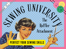 Learn to use the ruffler attachment in this step-by-step sewing lesson. This foot is perfect for making yards and yards of perfect ruffles on your sewing machine. Sewing machine accessories even vintage ones are wonderful additions to your sewing machine feet collection. They have not changed over the years. In this sewing tutorial, you will find out if vintage feet will fit your current machine (or other machines you might own). 