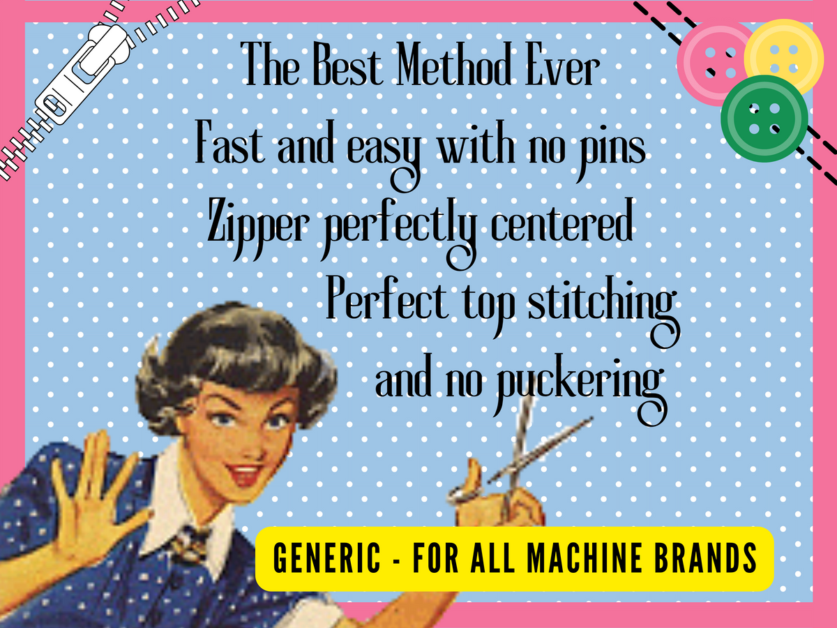 Sewing Lesson - How To Put In A Zipper, Perfect Everytime – Labours of ...