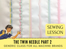 This sewing lesson will show you how to use the Schmetz Twin Needle on your sewing machine for more than just pintucks. Twin needle sewing can take your sewing skills to the next level with the many sewing techniques you can use it for. Schmetz needles are the gold standard for sewing machine needles. This is a generic class that applies to all brands of sewing machines and all levels of sewists.