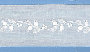 Swiss Lace Insertion 1 3/4" #62007 White